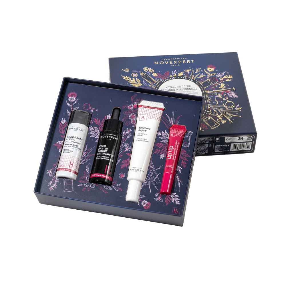 laboratoires novexpert 4 Soins Ultra Concentrés Acide Hyaluronique Eau Micellaire + Sérum + Crème + Gel