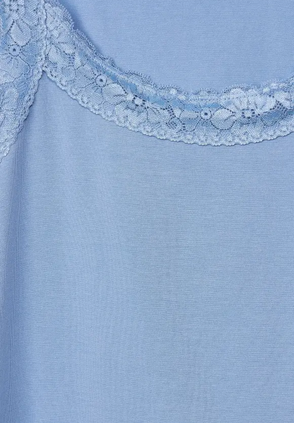 Street One Basic Top mit Spitze