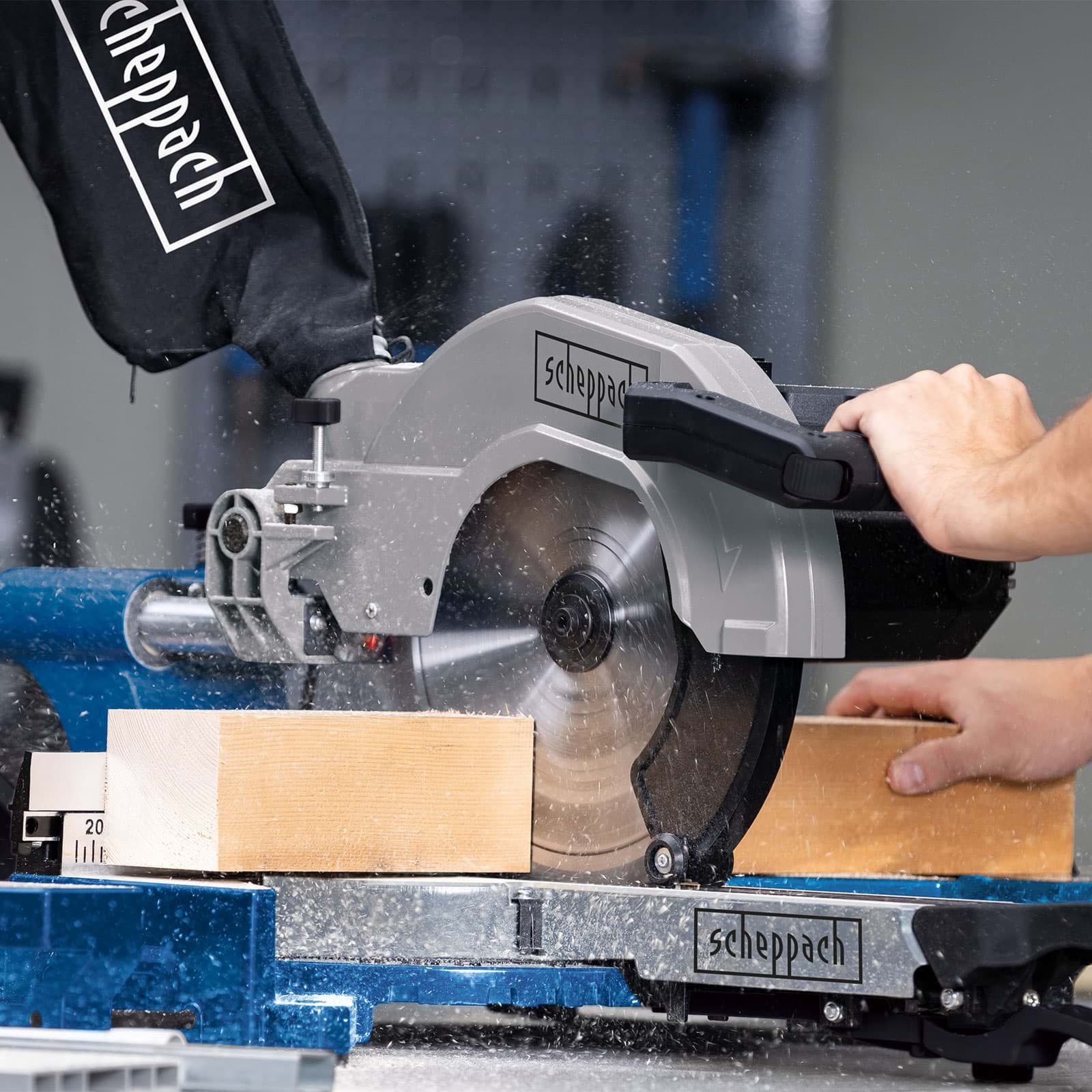 Scheppach Zug- und Kappsäge Scheppach HM110MP Zugsäge Kappsäge Gehrungssäge mit Laser + Softstart
