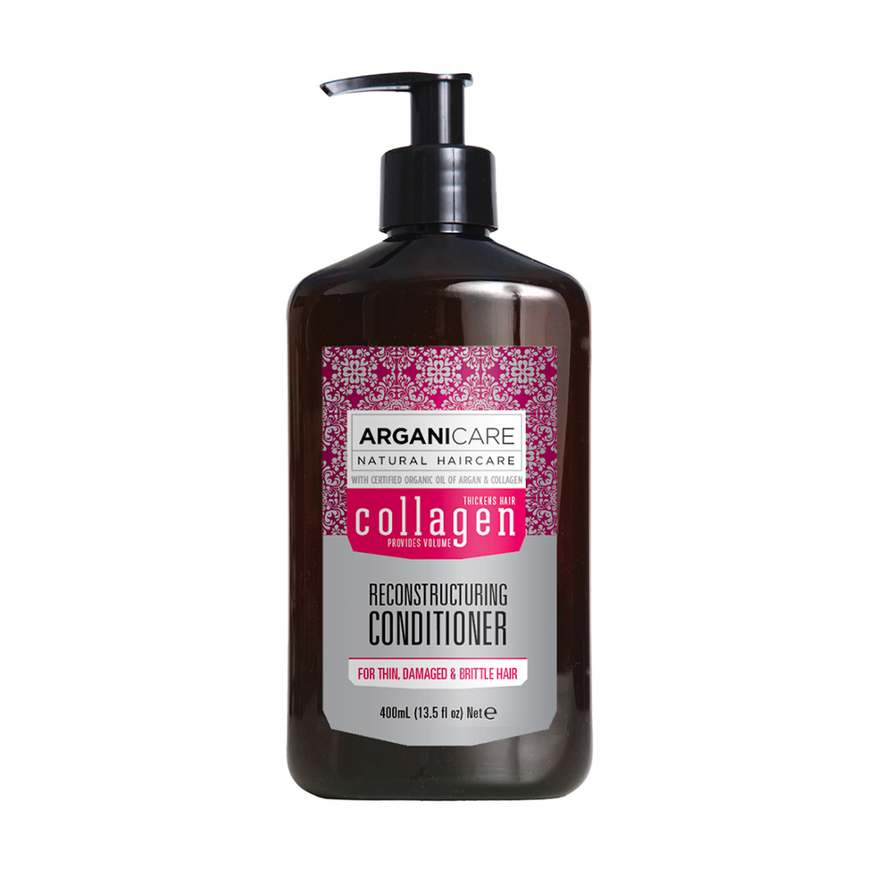 Arganicare Après shampooing au collagène réparateur Pour cheveux fins, dévitalisé s , sans volume