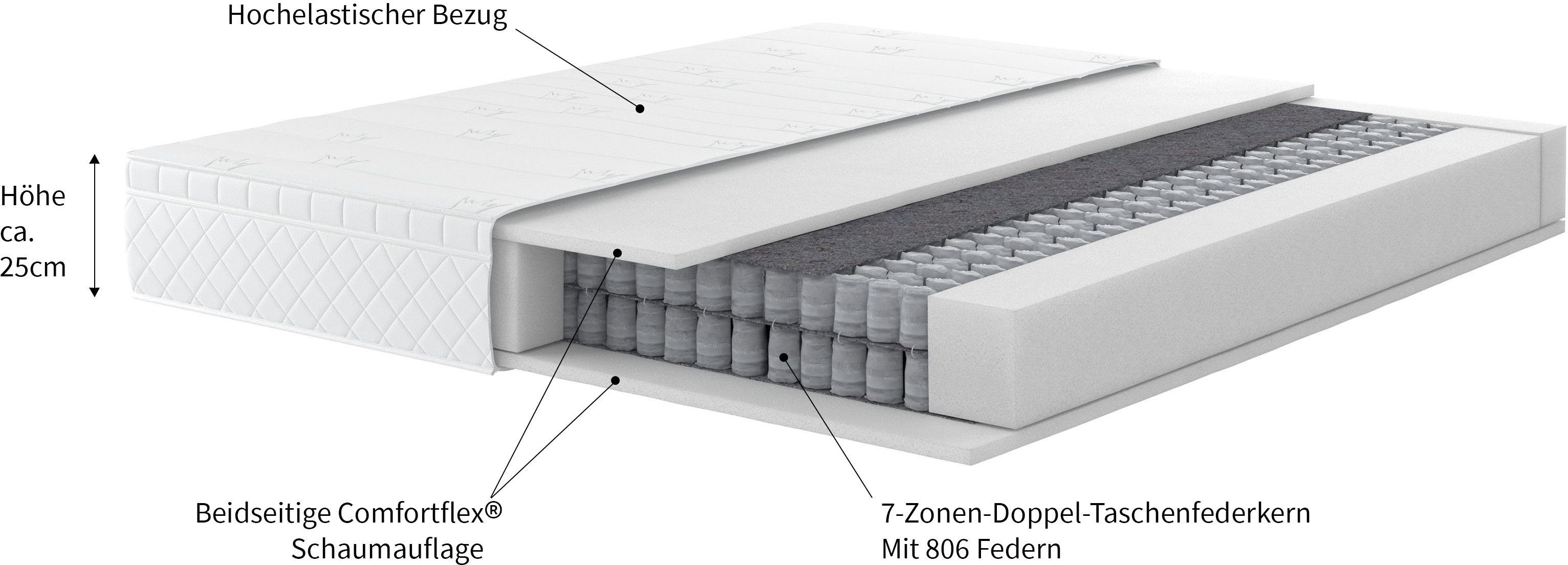 Boxspringmatratze Meike, Malie, 25 cm hoch