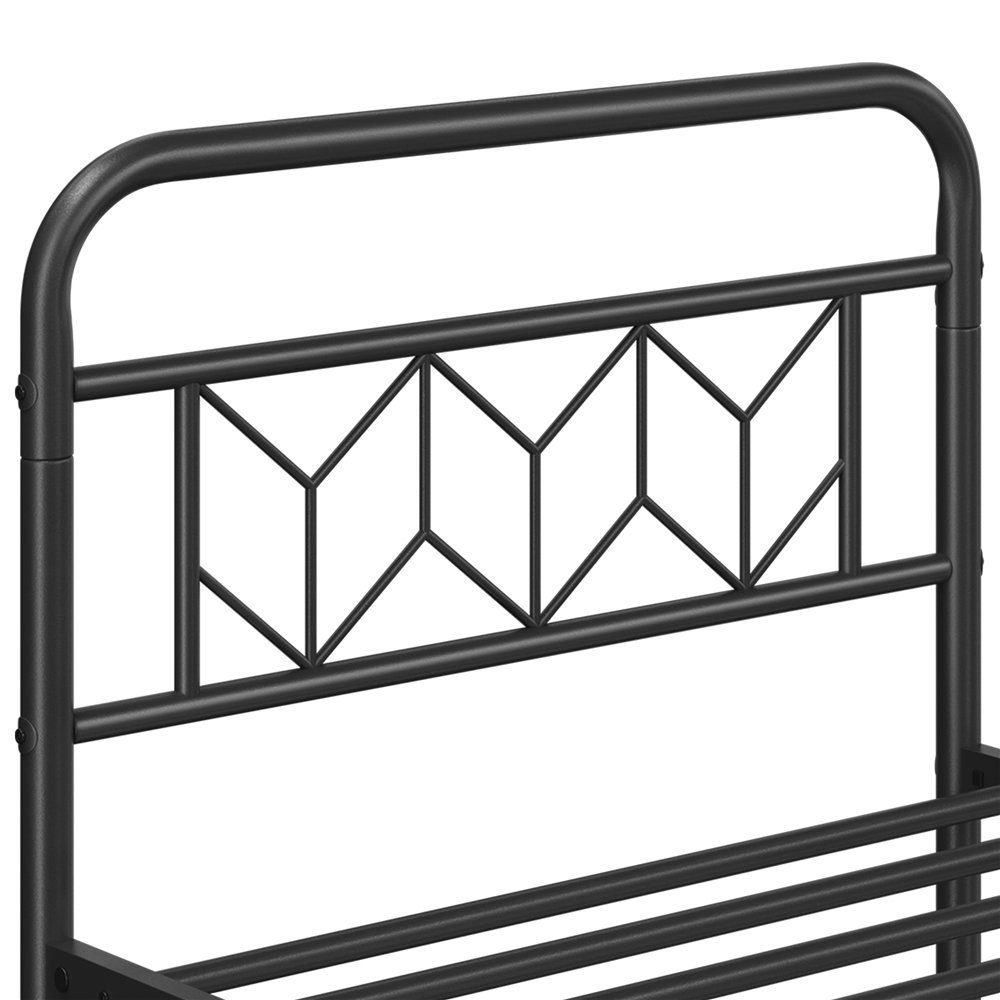 Yaheetech Metallbett, Vintage Bettrahmen mit Hohem Kopfteil, Bettgestell