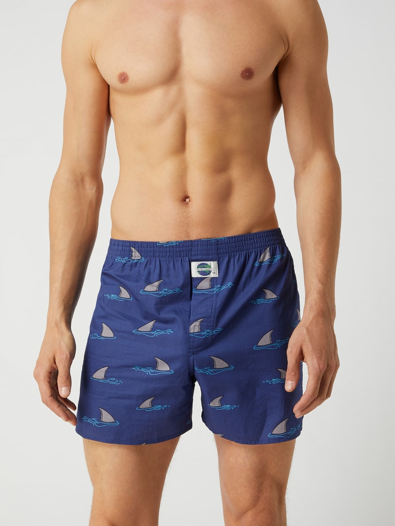 Boxershorts aus Baumwolle in dunkelblau