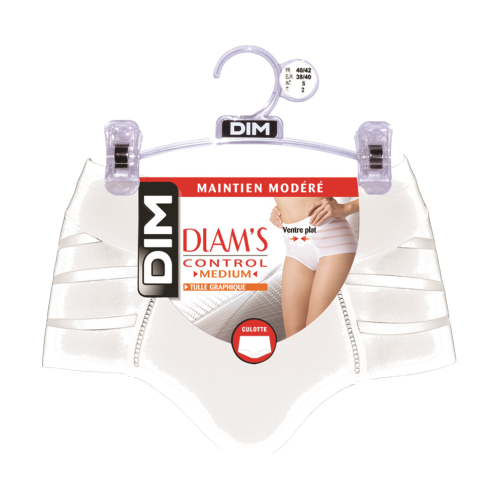DIM Diam's Control Medium Culotte Blanc Minceur