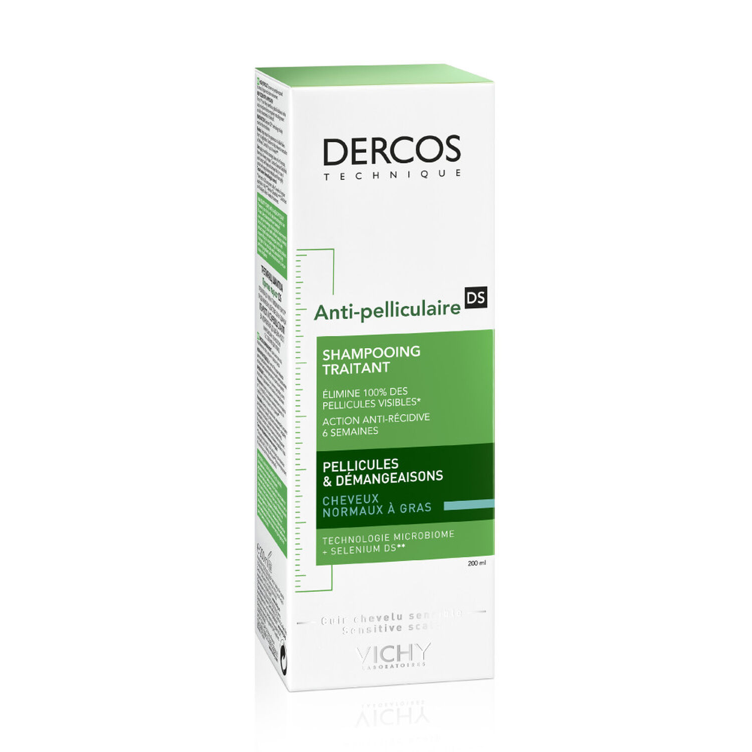 Vichy Dercos Technique Shampooing Anti-Pelliculaire - Cheveux Normaux à Gras