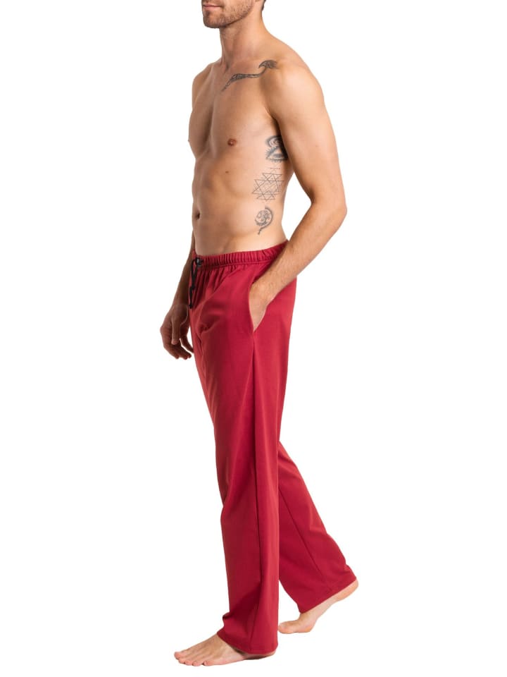 Haasis Bodywear Pyjamahose in weinrot günstig kaufen S