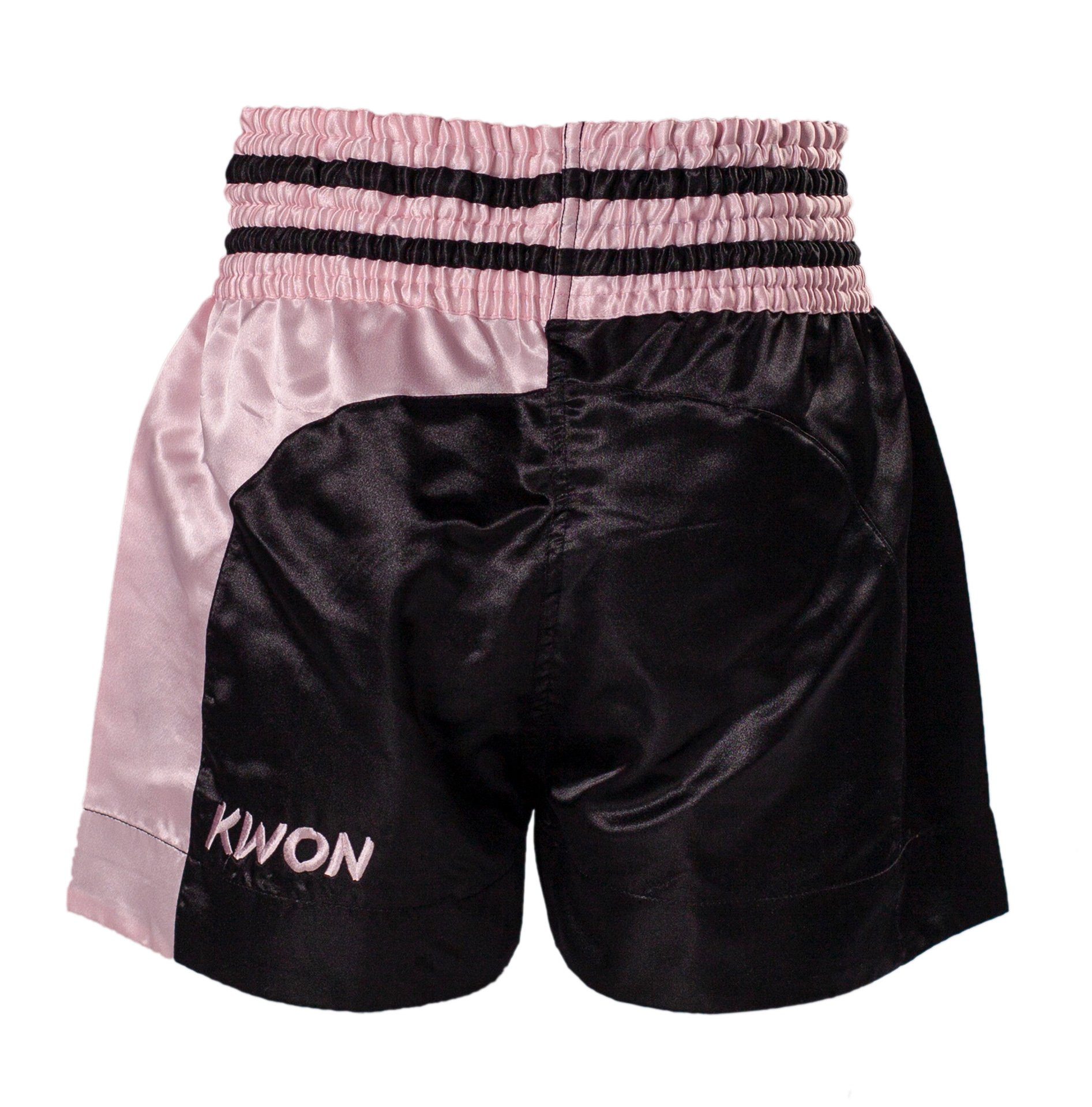 KWON Sporthose Thaiboxhose Damen Muay Thai Box Shorts Kickboxhose kurz pink rosa MMA (Edler Look) traditioneller Schnitt, Sterne