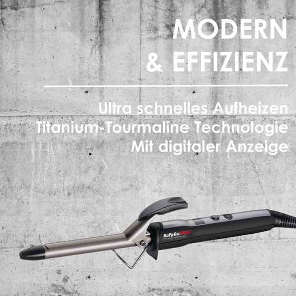 BaByliss Pro Digital Titanium Turmalin Frisiereisen