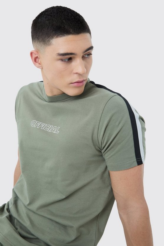 Official T-Shirt mit Streifen-Detail