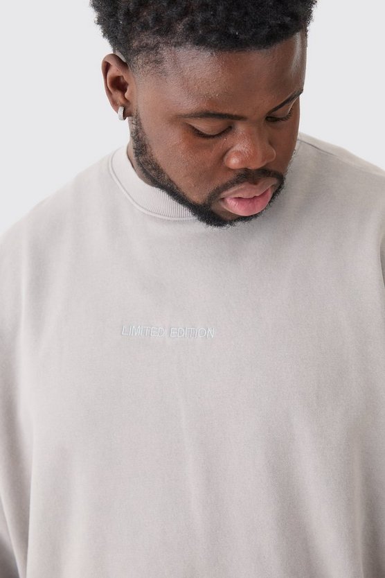 Plus kastiges Oversize Limited Sweatshirt