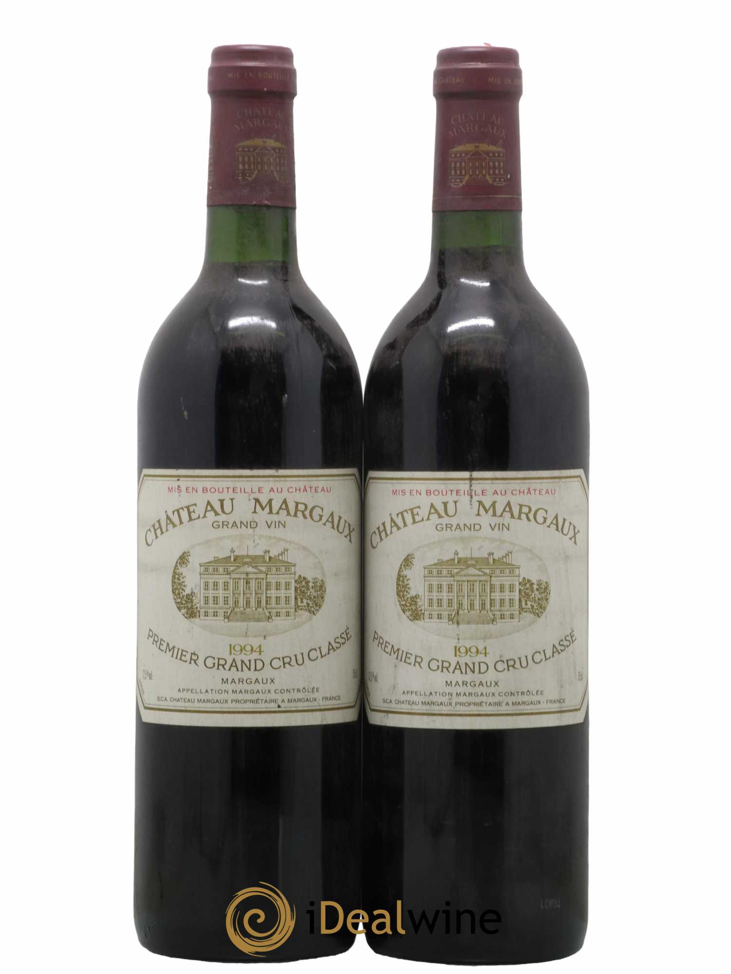 Château Margaux 1er Grand Cru Classé  1994 - Lot de 2 Bouteilles