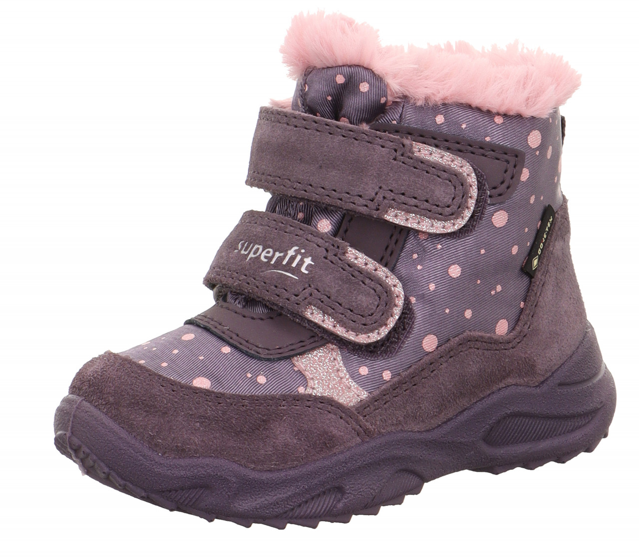 GLACIER - Lila/Rosa Boots mit Klettverschluss