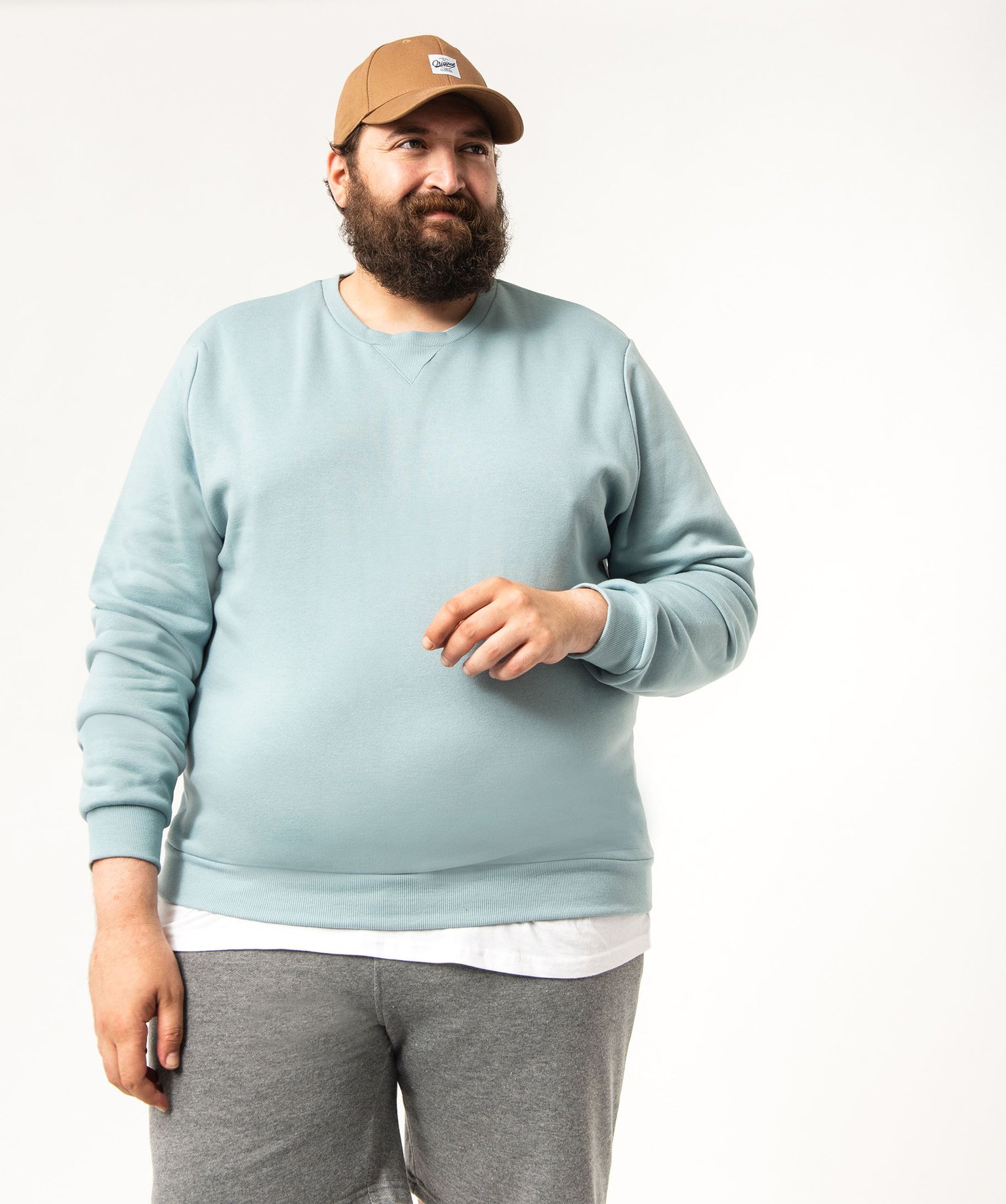 Sweat homme avec intérieur molletonné bleu | GEMO