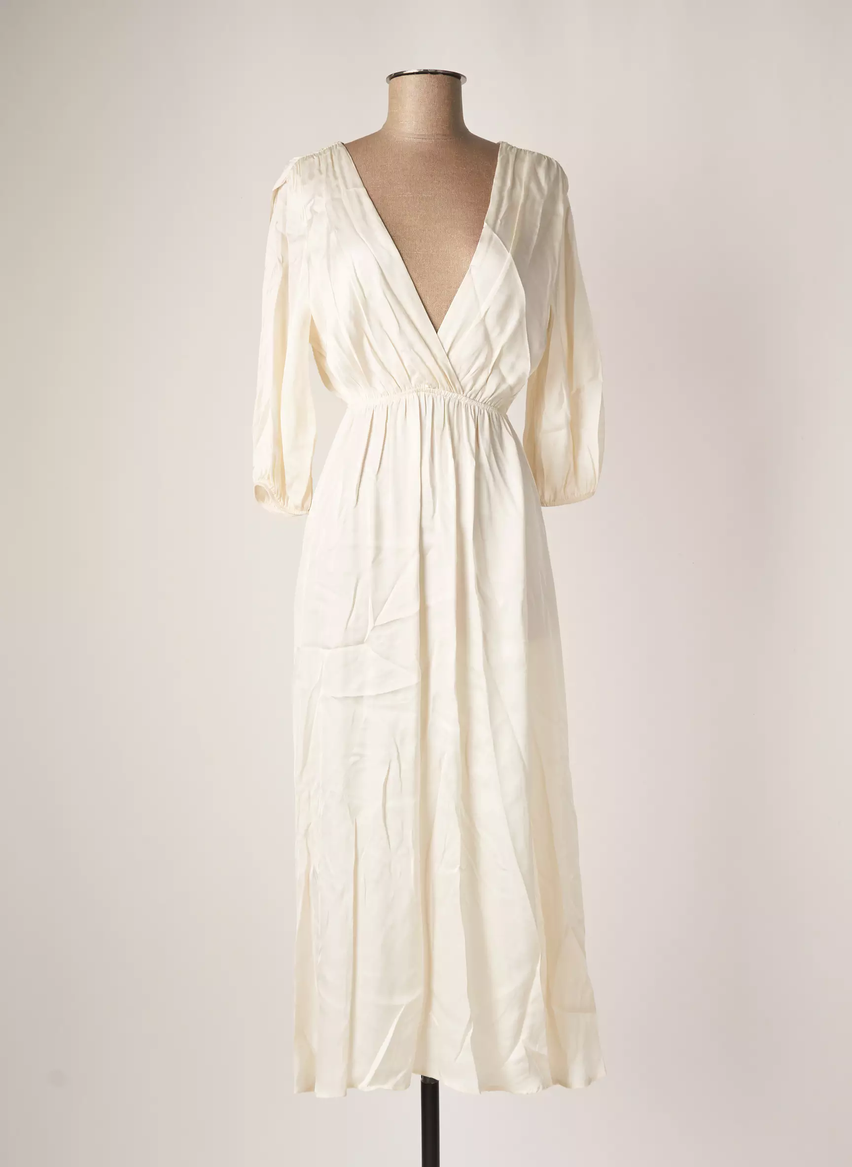Angela Davis Robes Longues Femme couleur blanc