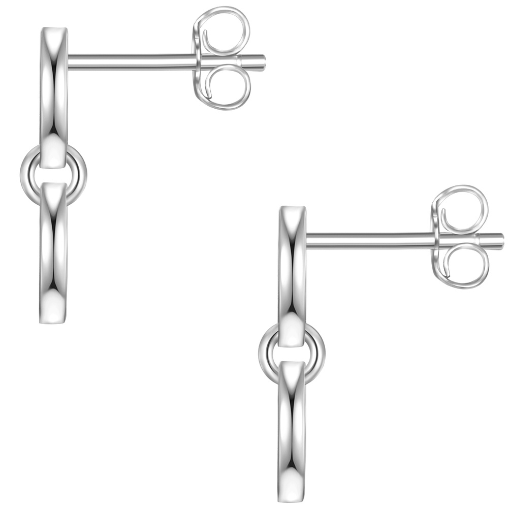 Glanzstücke München Puces d'oreilles en argent Cercle Argent sterling en Argent Boucles d'oreilles