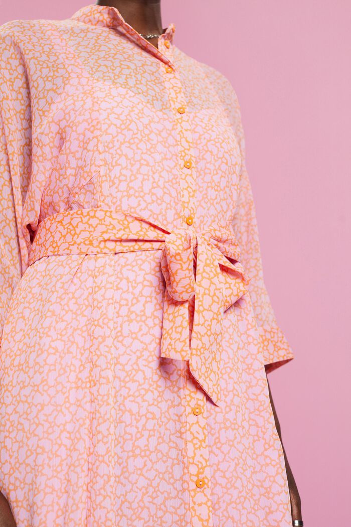 Midikleid mit Allover-Muster