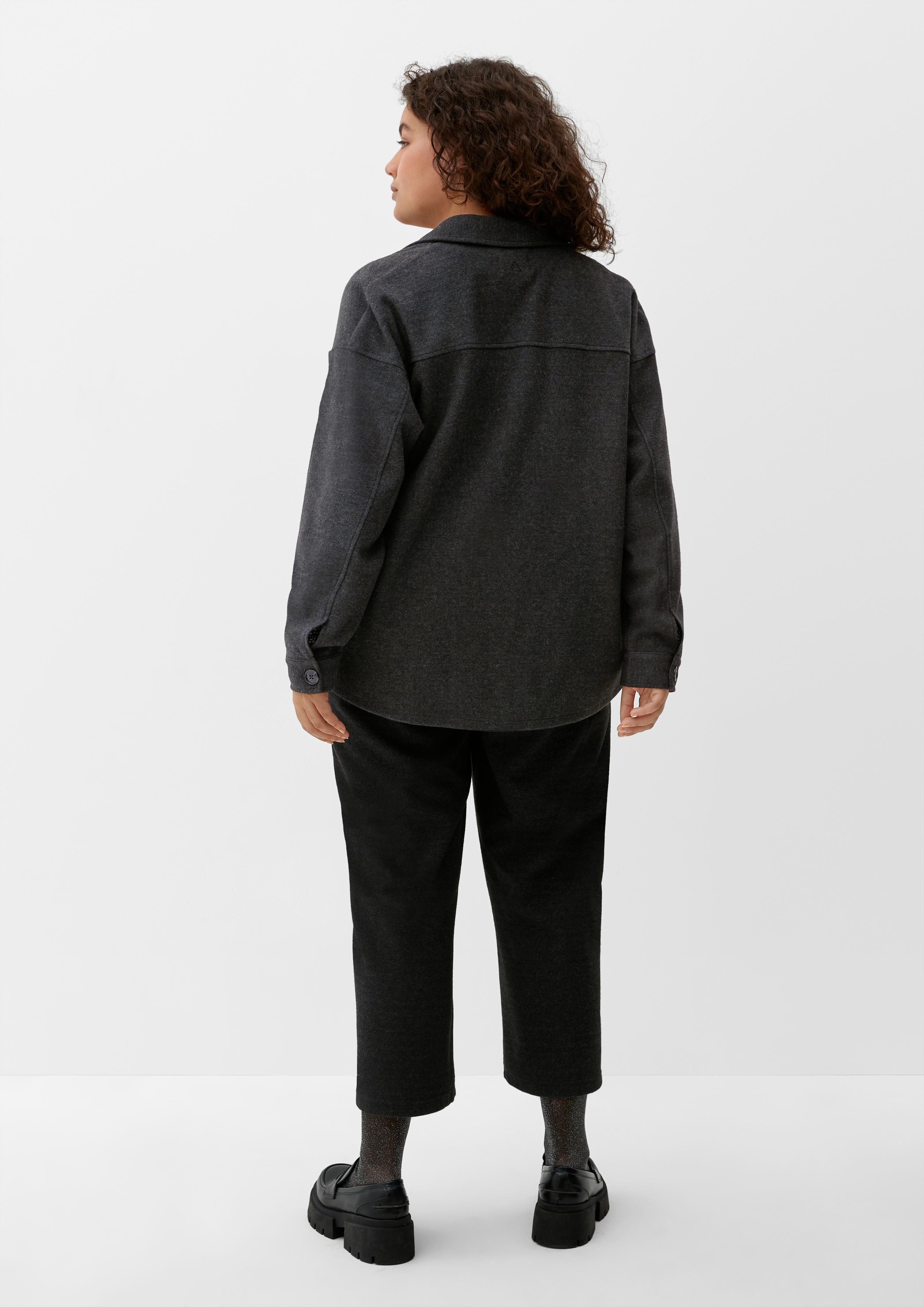 Hemdjacke in Wolloptik  2125463-98W0
