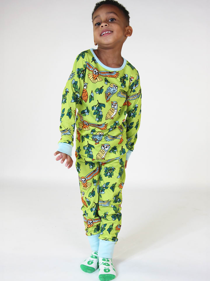 Småfolk Pyjama in Hellgrün/ Bunt günstig kaufen