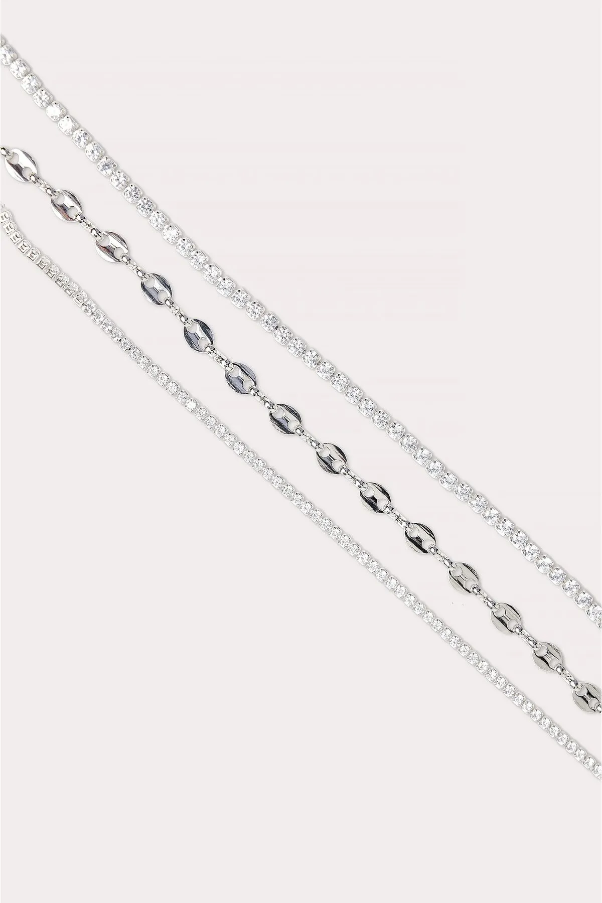 NA-KD  Mehrschichtige Strass-Halskette