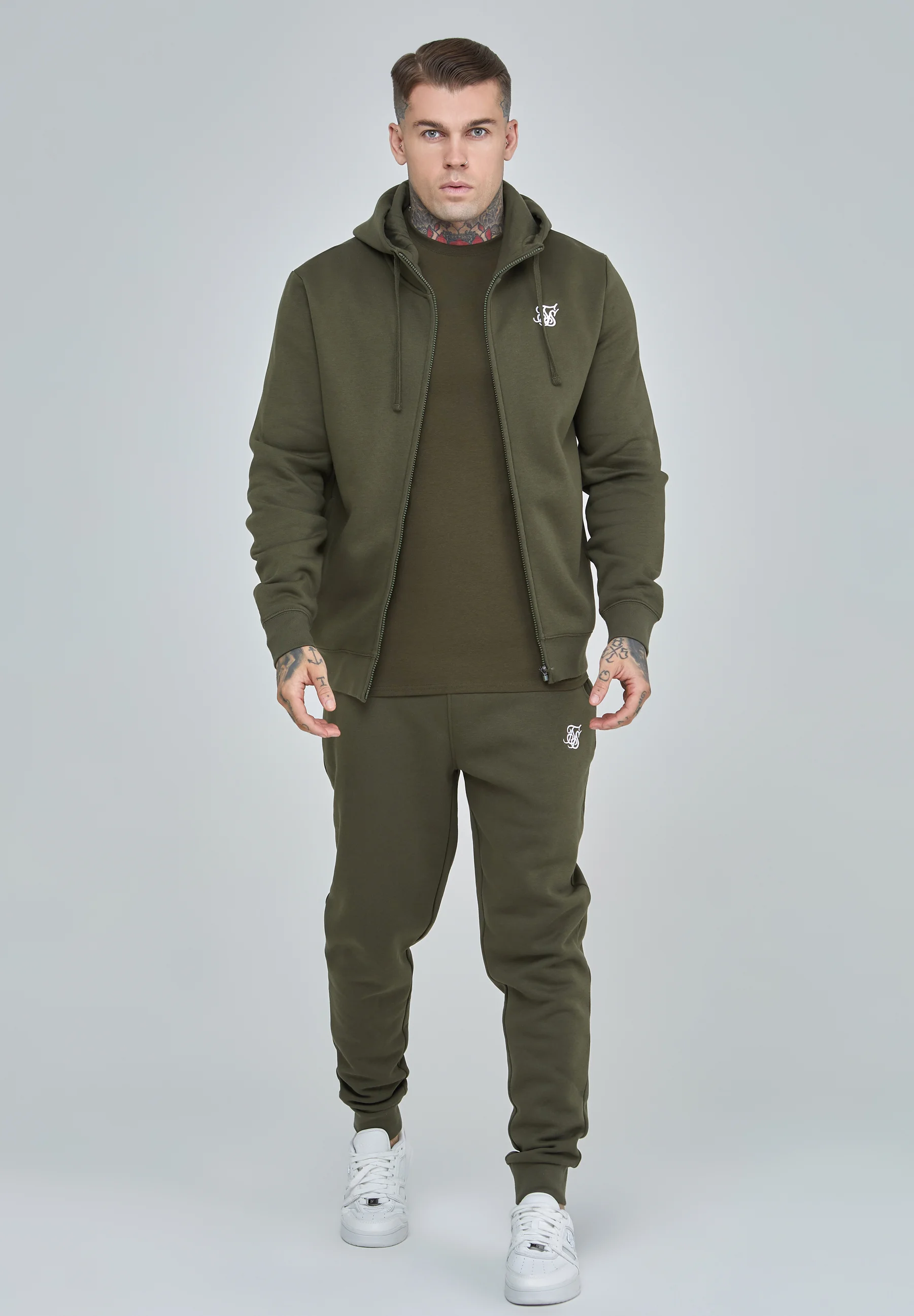 SIKSILK ESSENTIAL FUNNEL - Sudadera con cremallera