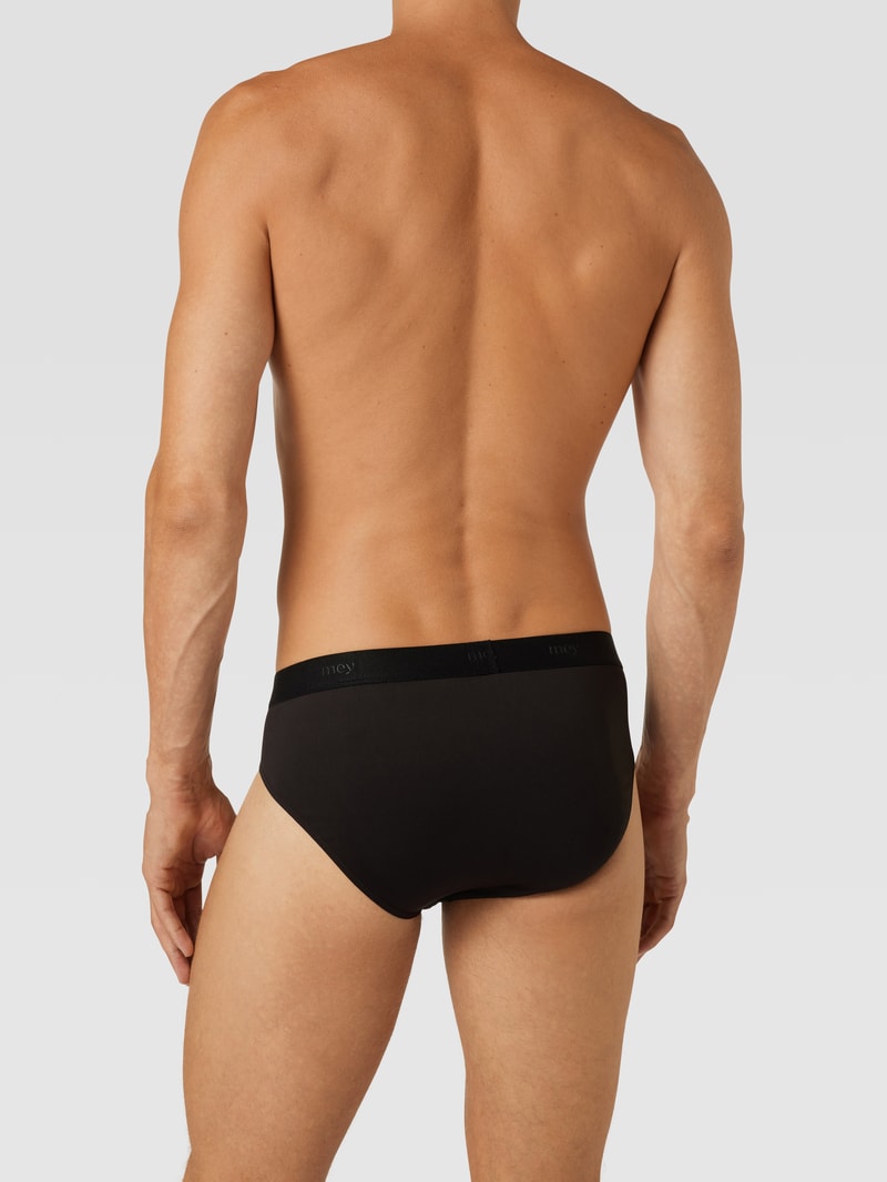 Slip mit Logo-Bund in schwarz