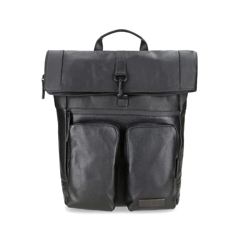 Jost STOCKHOLM Kurierrucksack mit Fronttasche - schwarz