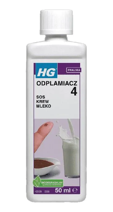 HG sredstvo za uklanjanje mrlja za uklanjanje mrlja od umaka i mesnih juha, začina, krvi, mlijeka itd. 50 ml