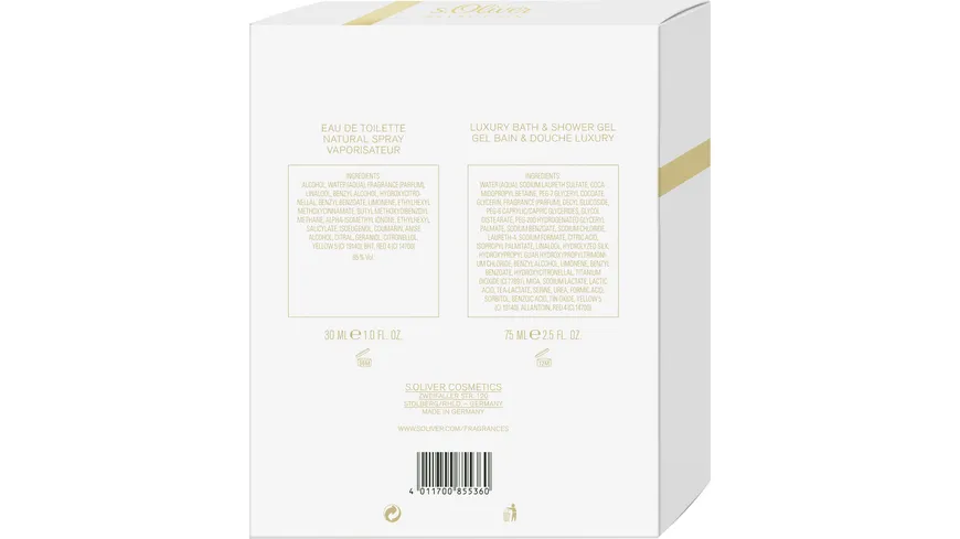 s.Oliver Selection Eau de Toilette + Duschgel Geschenkpackung