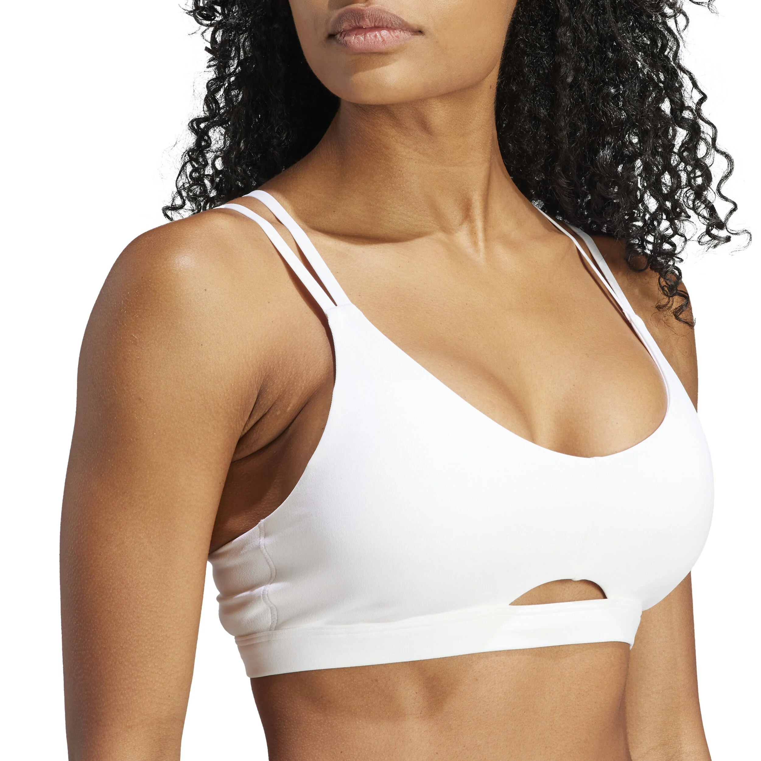 YO Long Studio Long Sleeve Sport-BH Damen - Weiß