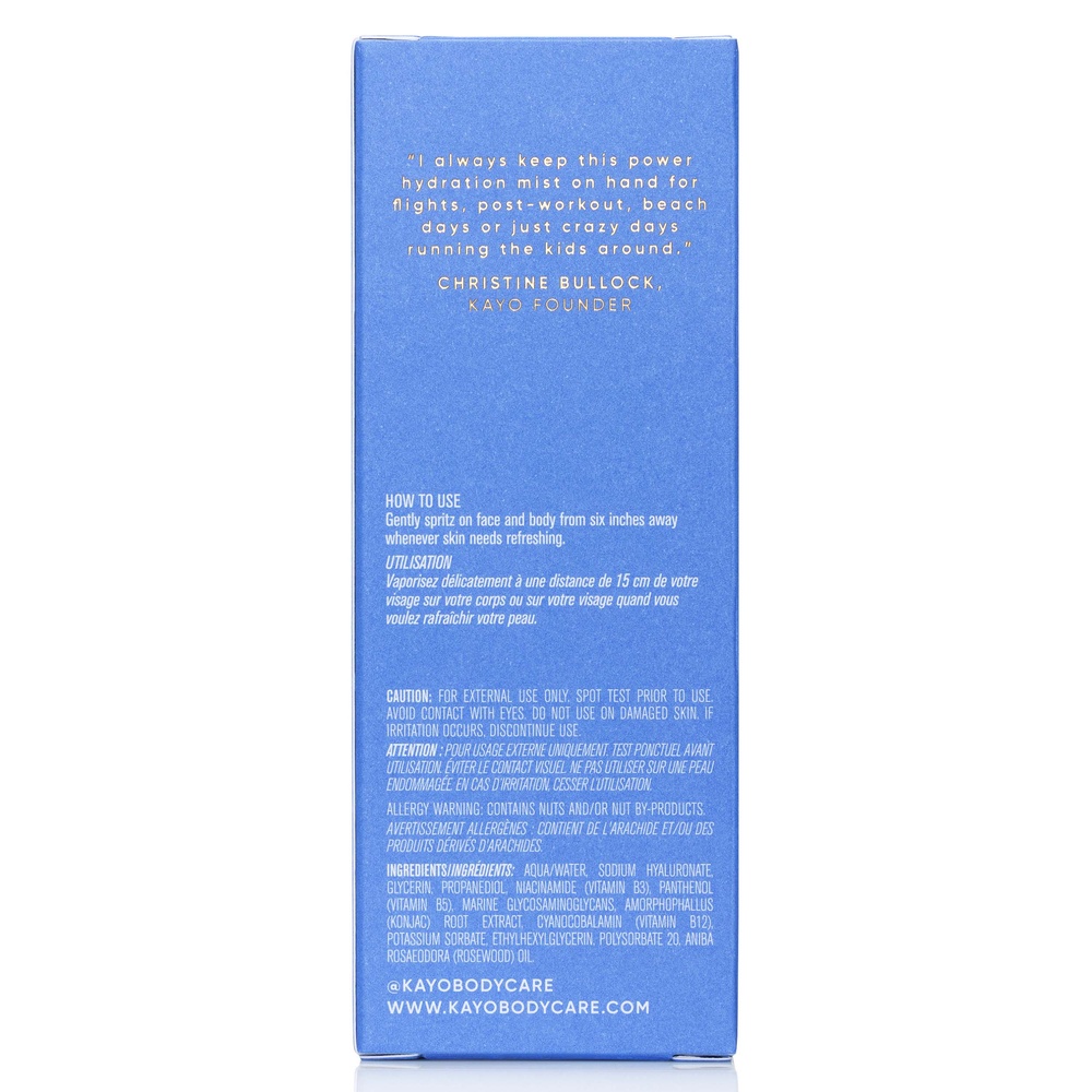 kayo body care VITAL HYDRATION SPRAY Body Serum Spray