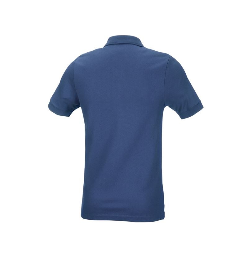 e.s. Piqué-Polo cotton stretch, slim fit