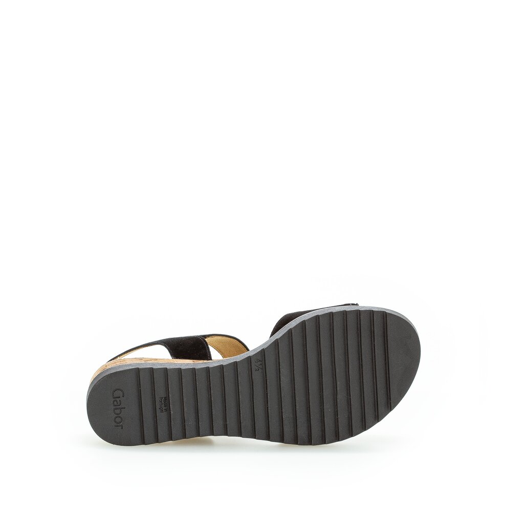 Gabor comfort Keilsandalette schwarz