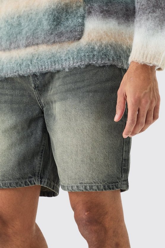 Lockere Jeans in Antik-Grau