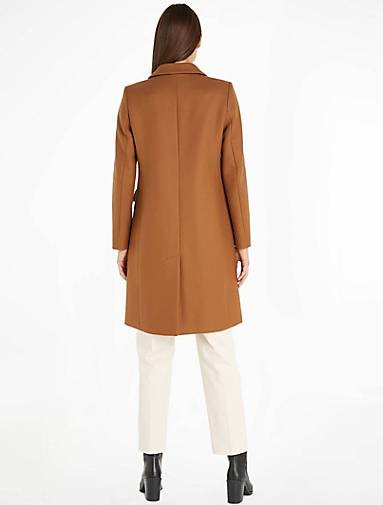 TOMMY HILFIGER Damen Mantel mit Wolle und Kaschmir WOOL BLEND CLASSIC COAT