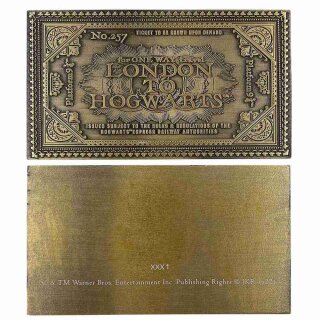 Harry Potter Replik - Hogwarts Train Ticket (Limited Edition)