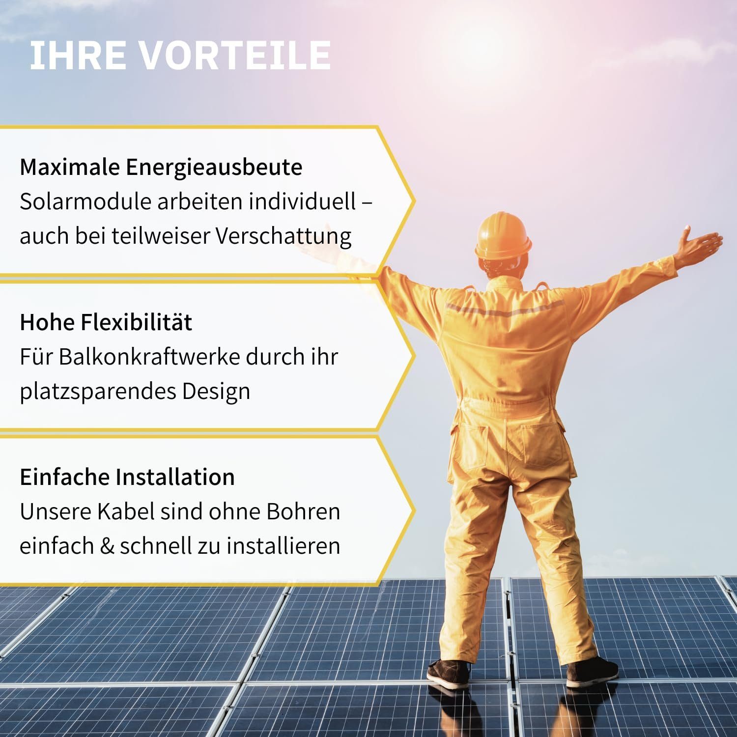 avoltik Solaranlage Solarkabel Fensterdurchführung MC4 flach 30cm Kabel 1 Paar wetterfest, Fensterdurchführung