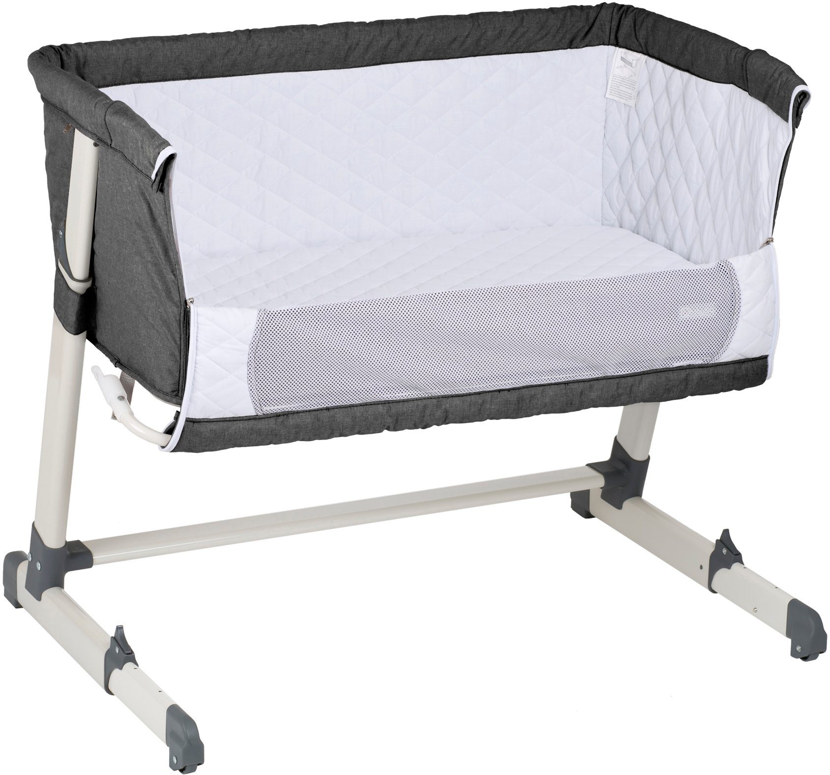 BabyGo Beistellbett Together, dark grey, faltbar