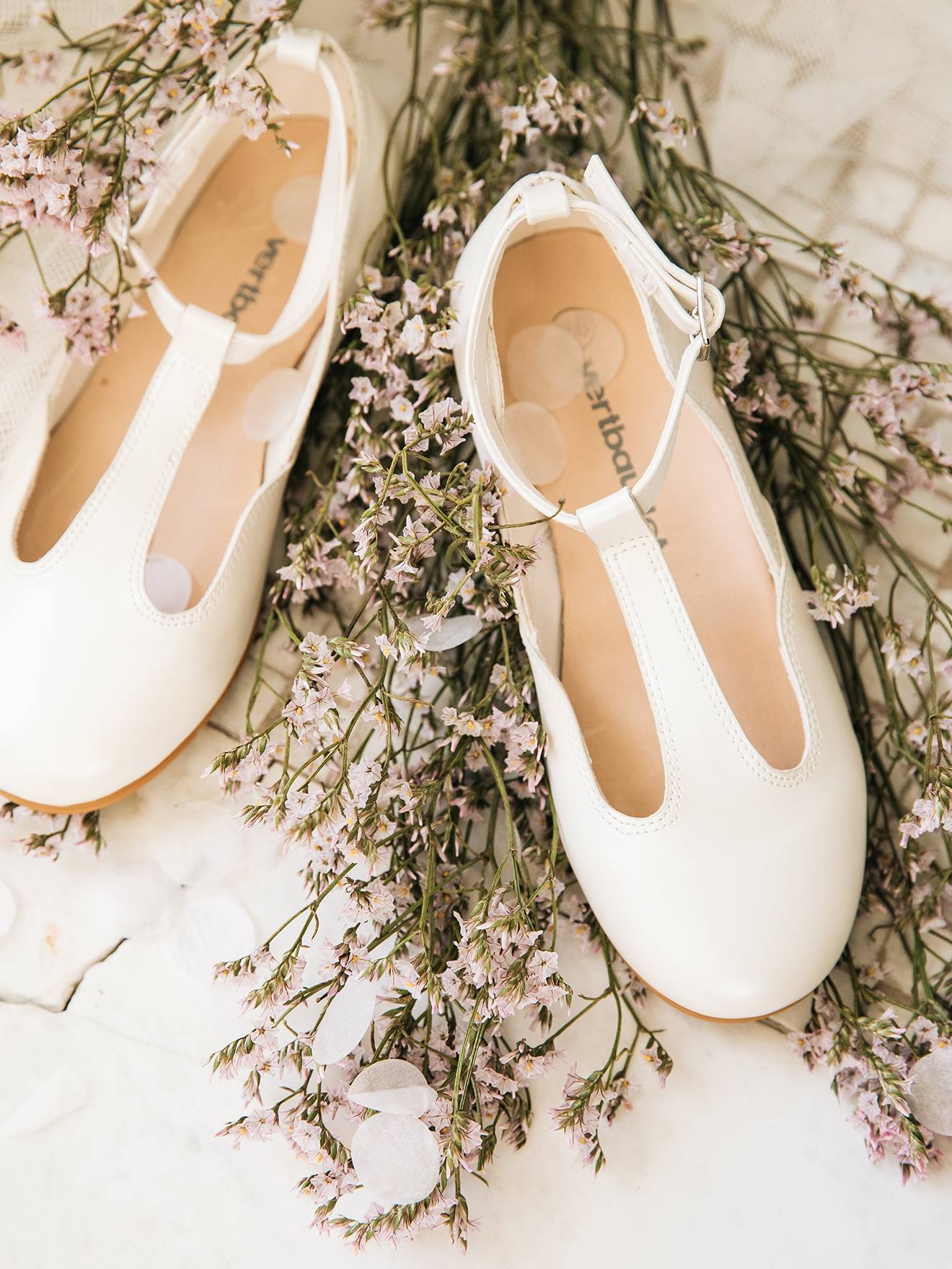 Ballerines salomés fille rose pâle