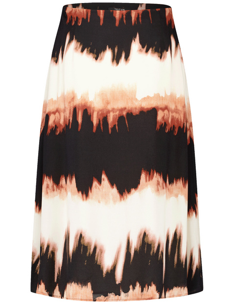 Ausgestellter Midirock mit Print