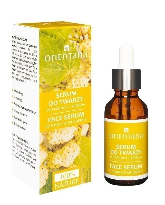 „Orientana BIOSerum“ veido serumas su vitaminu C ir šilkmedžiu