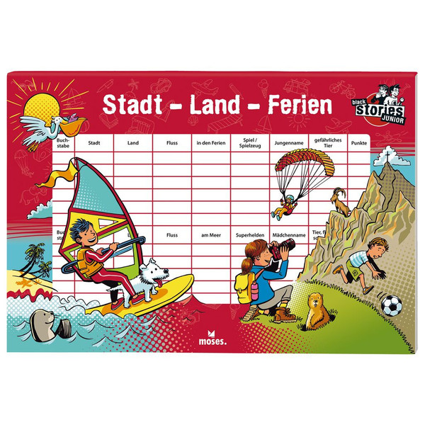 BLACK STORIES JUNIOR STADT LAND FERIEN - Reisespiel