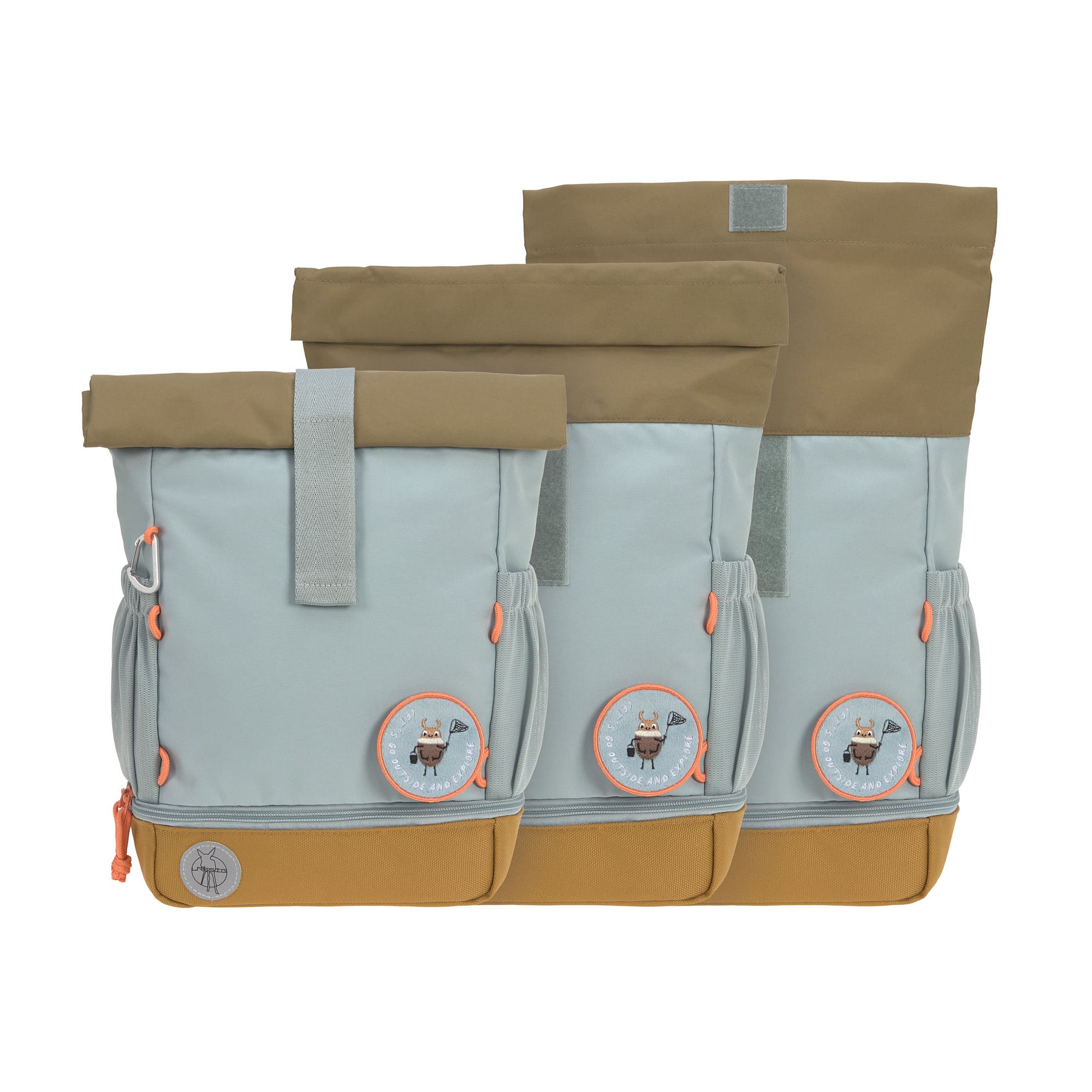 Kindergartenrucksack Rolltop - Nature, Hellblau