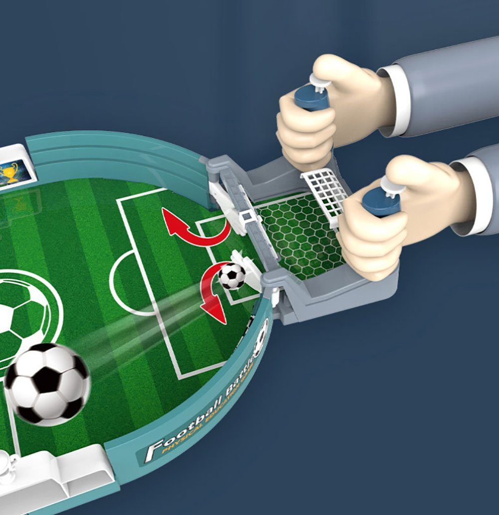 Atoy Mini-Tischkicker Tischfußball-Eltern-Kind-Interaktionsspiel, Mini-Tischfußball, Kommt mit 2 Fußbällen, geeignet für Kinder und Erwachsene