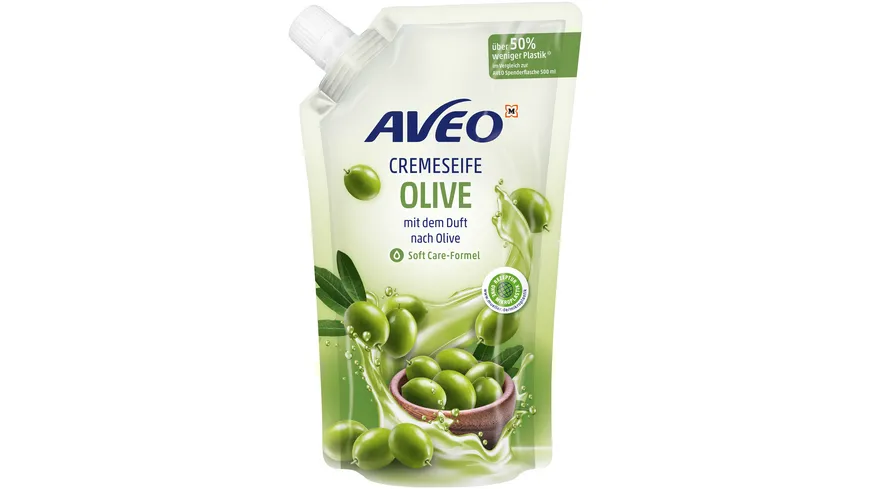 AVEO Cremeseife Nachfüllbeutel Olive 750 ml