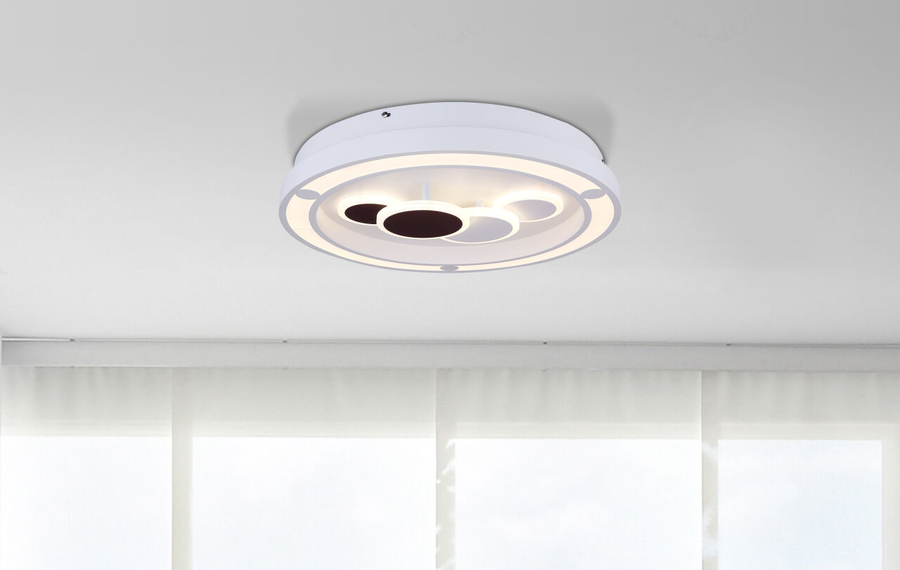 Globo Lighting - KOLLI - Deckenleuchte Metall weiß, LED