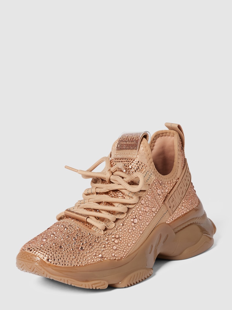 Sneaker mit Ziersteinbesatz Modell 'MAXIMA' in rose gold