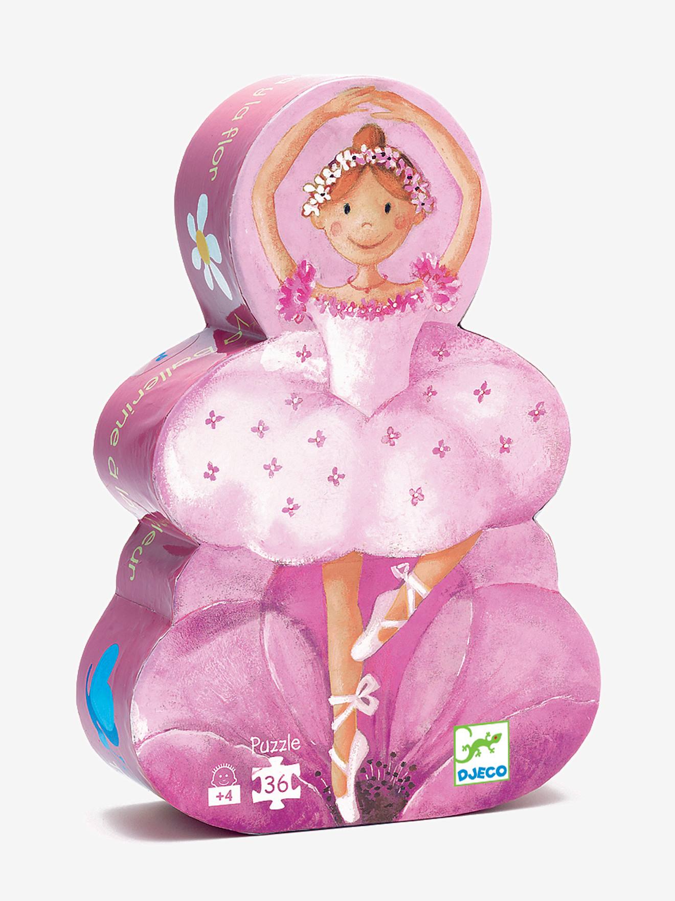 Djeco Puzzle Ballerina mit Blumen DJECO - mehrfarbig
