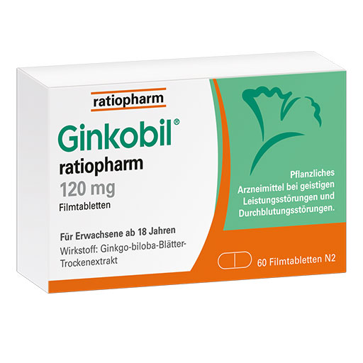 GINKOBIL-ratiopharm 120 mg Filmtabletten  60 St  Filmtabletten