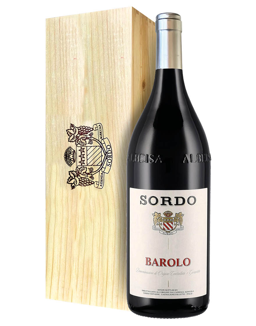 Barolo DOCG 2018 Sordo Magnum 1,5 ℓ, Caisse bois
