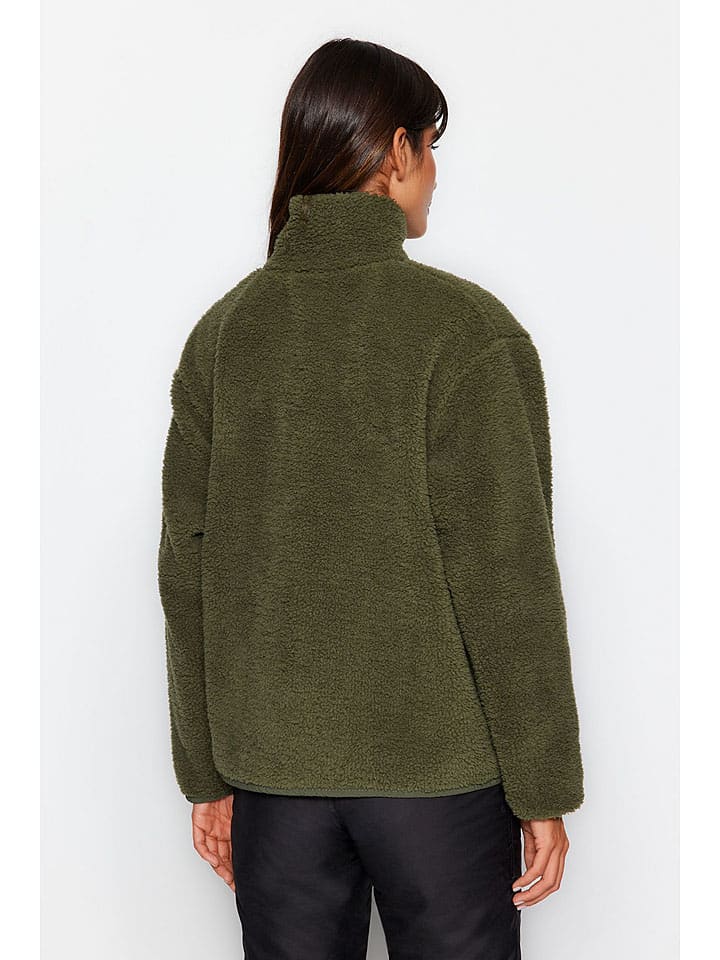 trendyol Fleecejacke in Dunkelgrün günstig kaufen